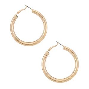 New Gold plated hoop earrings